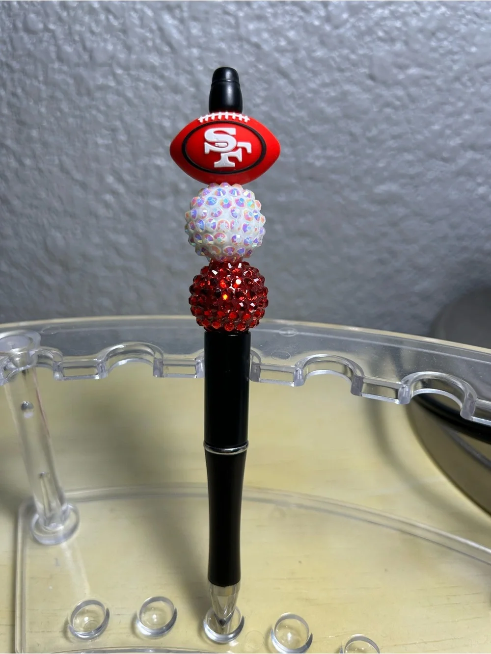 San Francisco Black Beaded Pen